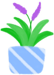 Cute Potted Plant Illustration