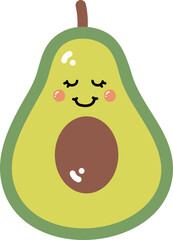 Cartoon Avocado