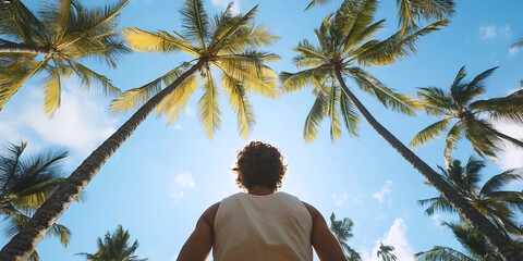 Tropical Escape, Palm Tree Paradise, Island Vibes
