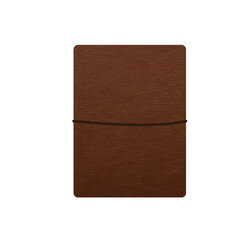 brown leather notebook vector