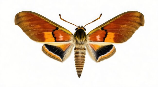 A beautiful butterfly with a contrasting pattern on the wings. Warm tones, high detail. A universal element for postcards, invitations, web design and floristry.