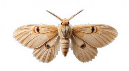 A beautiful butterfly with a contrasting pattern on the wings. Warm tones, high detail. A universal element for postcards, invitations, web design and floristry.