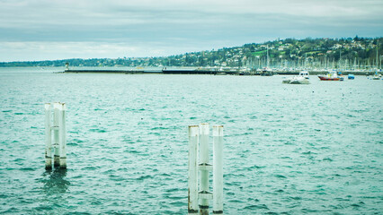 Peaceful Lake Geneva Morning View