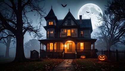 Spooky House at Halloween.