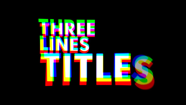 Typography Fast Color Distortion 3