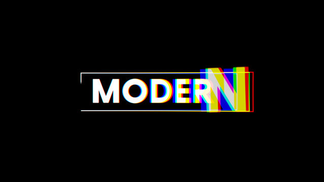 Typography Fast Color Distortion 5