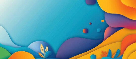 Abstract Colorful Gradient Shapes Modern Background Design