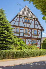 A typical house in the old center of Ettlingen, known for its historic architecture