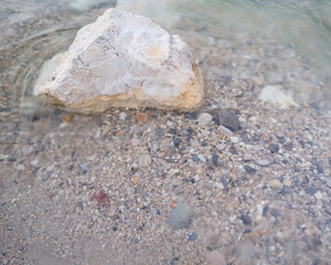 Clean Water and Rock Texture - Minimalist Natural Background