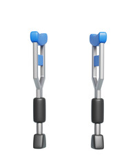 이동 보조 및 부상 회복을 위한 의료용 목발 Medical Crutches for Mobility Support and Injury Recovery