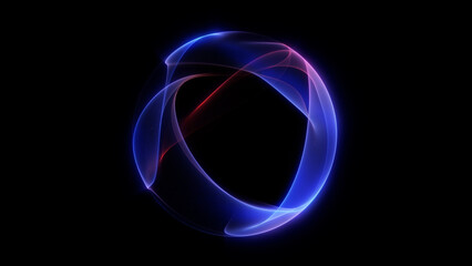 Minimal colorful neon gradient orb on dark background. Abstract futuristic sphere for business presentations, technology branding, modern design and digital marketing visuals.