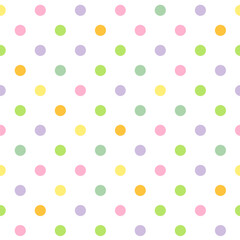 Colorful Polka Dot pattern, colorful seamless texture