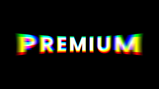 Typography Fast Color Distortion 1