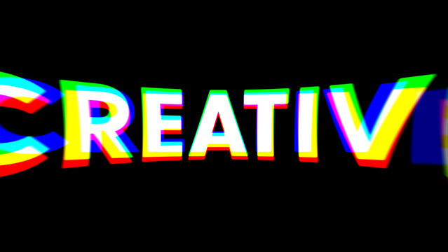 Typography Fast Color Distortion 3