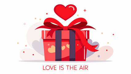 gift box with red ribbon