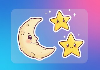 夜空の可愛い仲間たち