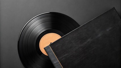 Vinyl record on turntable