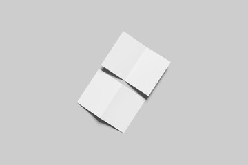 Blank Bifold Brochure Mockup