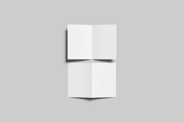 Blank Bifold Brochure Mockup