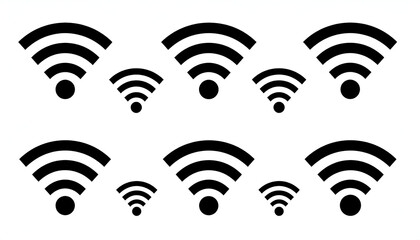 Multiple Wi-Fi Signals - A Visual Representation of Connectivity.
