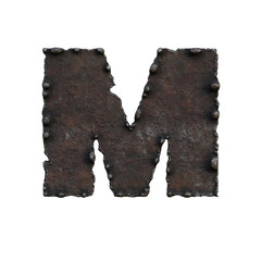 Rough Iron 3D Alphabet or PNG Letters