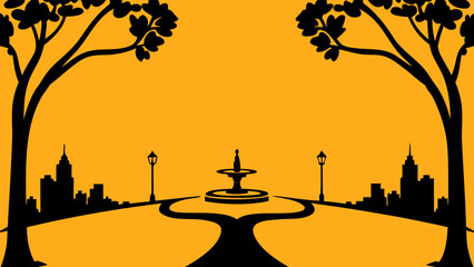 Abstract floral design with a circular pattern and colorful splatters on a dark blue background