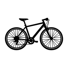 Obraz premium Bicycle Silhouette Icon Vector Illustration