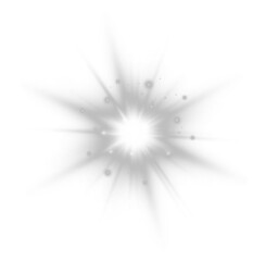 Soft glowing sparkles with radiant starburst effect. Perfect for holiday, fantasy, or magical digital artwork. Transparent PNG for easy overlay.
