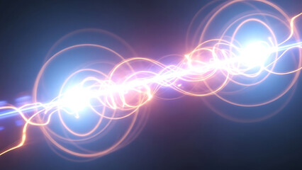 Obraz premium Bright flares vivid colors dynamic transitions moderate movement smooth flow cinematic appeal vibran