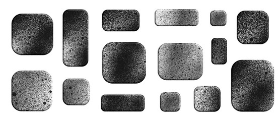 Monochrome textured blocks arranged in minimal abstract grid