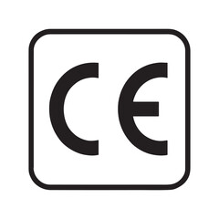 CE Marking Compliance Icon &ndash; European Conformity Certification Symbol Vector