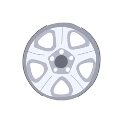 Car alloy wheel illustrating a modern automotive component, representing themes of vehicle maintenance, parts, and stylish transport on a clean background