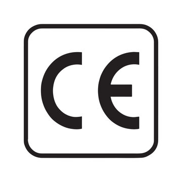 CE Marking Compliance Icon &ndash; European Conformity Certification Symbol Vector