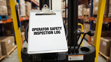 Workplace safety inspection documentation operator compliance checklist warehouse industrial environment equipment maintenance protocol ensuring worker protection accident prevention regulation 