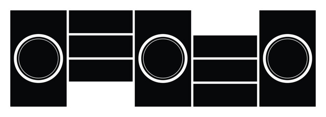 Blank college frame photo part or picture. picture Vector mockup mega collection bundle. Vector illustration. photo college.