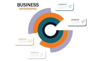 Modern Infographic Vector Template. Semicircular pie chart divided into 7 colorful sectors. Concept of eight features of startup project to select. vector illustration.