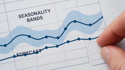 Seasonality forecast supply chain logistic business data chart analysis trend planning finance growth statistic graph prediction projection - Powered by Adobe