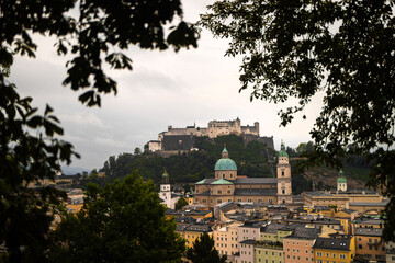 historic salzburg austria in autumn