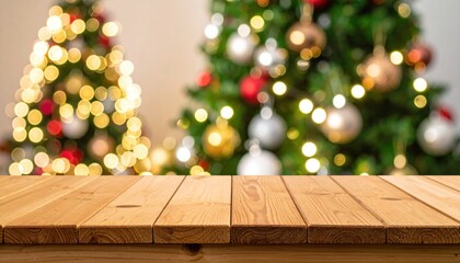 Christmas tree  wood top.