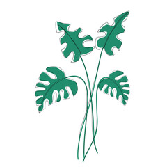 green leaves vector