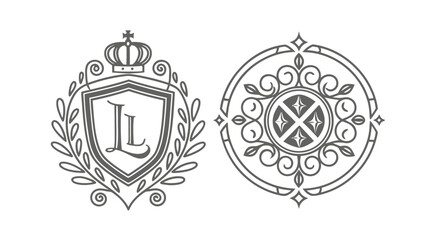  High-end vector emblem collection