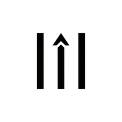 business graph with arrow