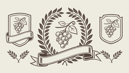  Luxury vector crest collection