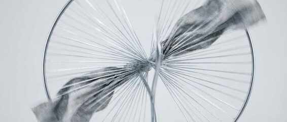 tremor captured in sharp focus showcasing subtle vibrations and movement in a studio setting with clean lighting emphasizing texture and motion blur in an abstract composition