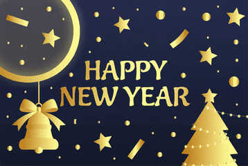 Cartoon New Year Card