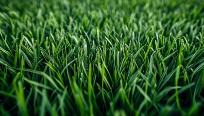 Obraz premium Lush Green Grass Background Texture Creating Freshness for a Calm Outdoor Nature Vibe