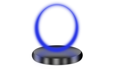 Neon Portal Podium