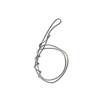 Metalic Wire 3D Alphabet or PNG Letters