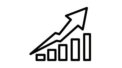 Upward Trend Arrow Graph Icon