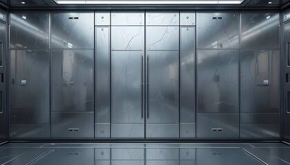 metal door in the airport